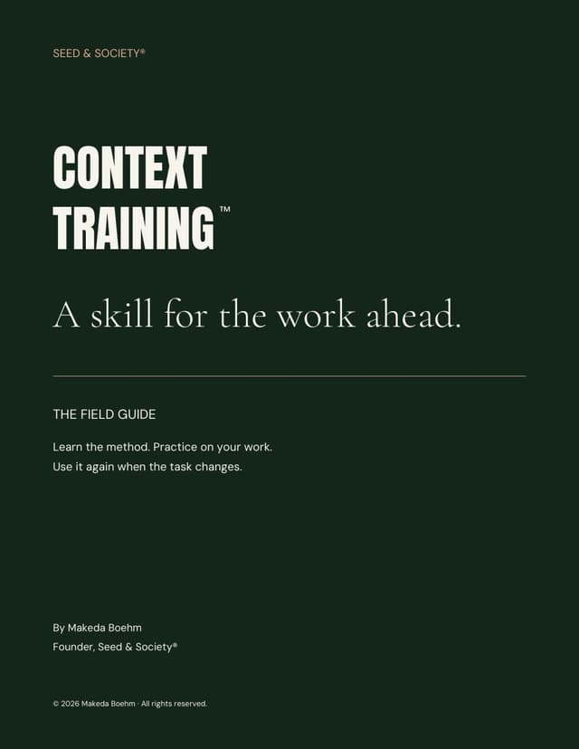 Context Training Field Guide cover